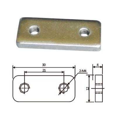 JD20B0100沖壓雙孔螺母